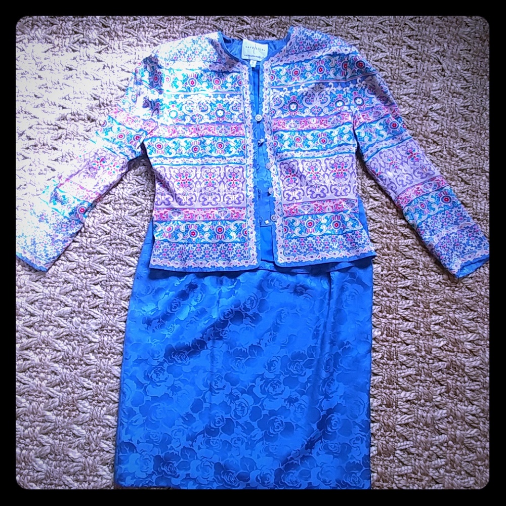 Plus size vintage Adrianna Papell 2 piece suit